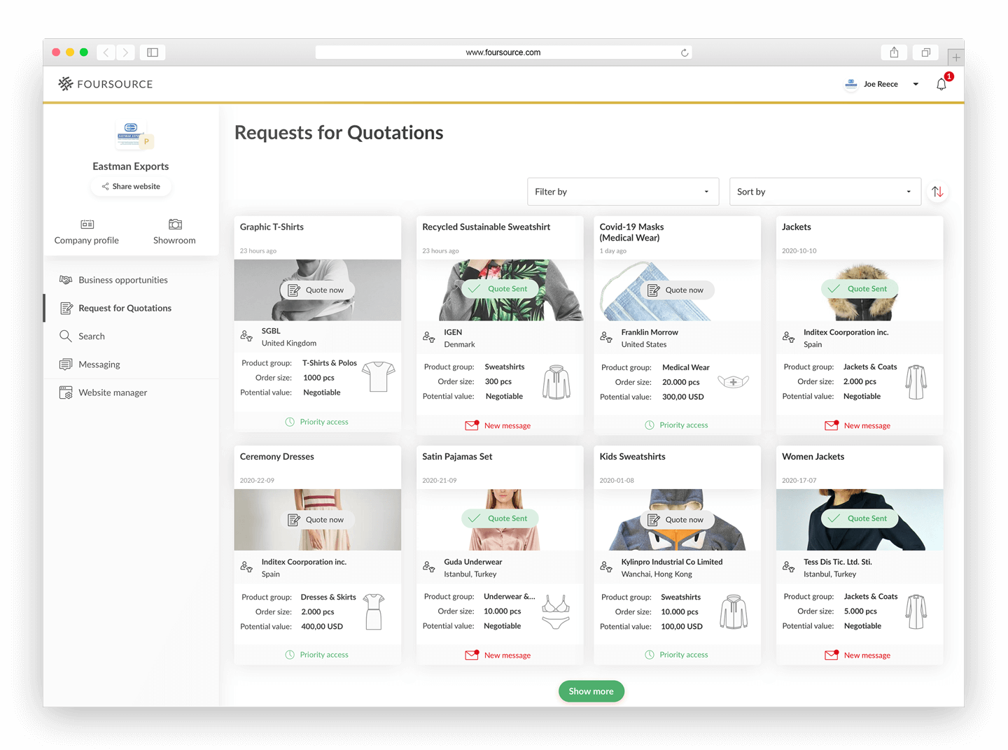 Apparel Manufacturers Foursource